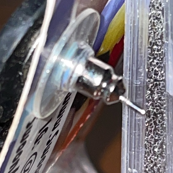 Breast Cancer Awareness Pink Ribbon Earrings NWOT - Picture 2 of 3